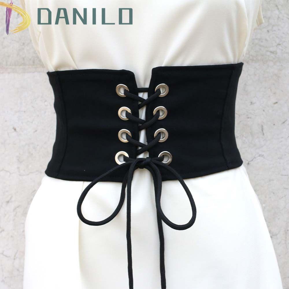 Thắt Lưng DANILO Màu Trắng Phong Cách Gothic Hàn Quốc Cho Nữ