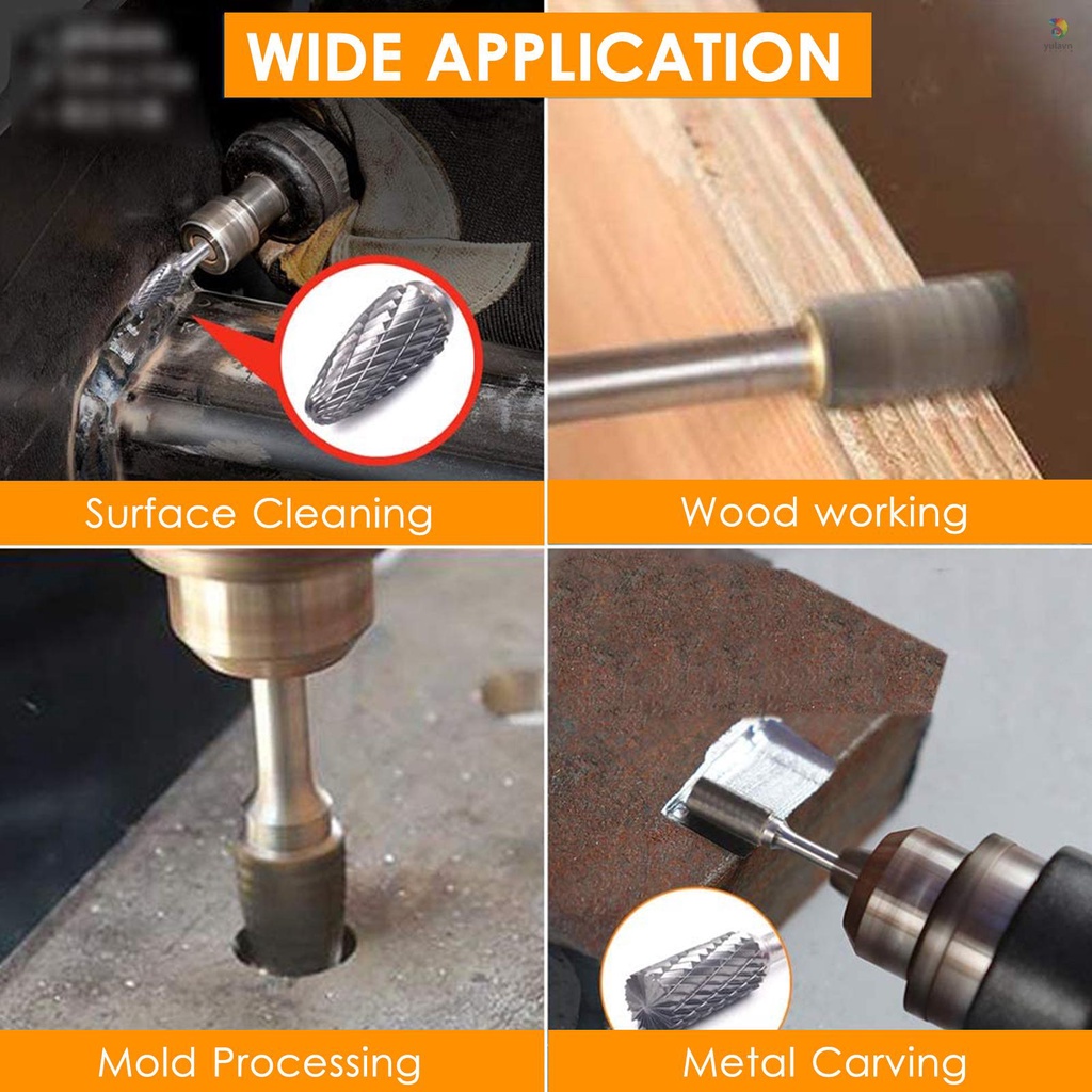 Bộ 20 Mũi Khoan Xoay 1 / 8in 1 / 4in Và 1 / 8in Bằng Thép Vonfram Dùng Làm Gỗ