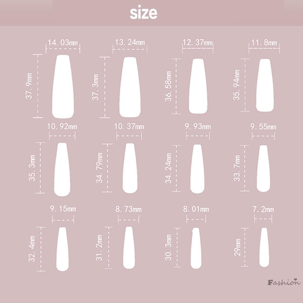 Móng Tay Giả Dài Viền Bạc Kiểu Pháp Màu Sắc Cá Tính