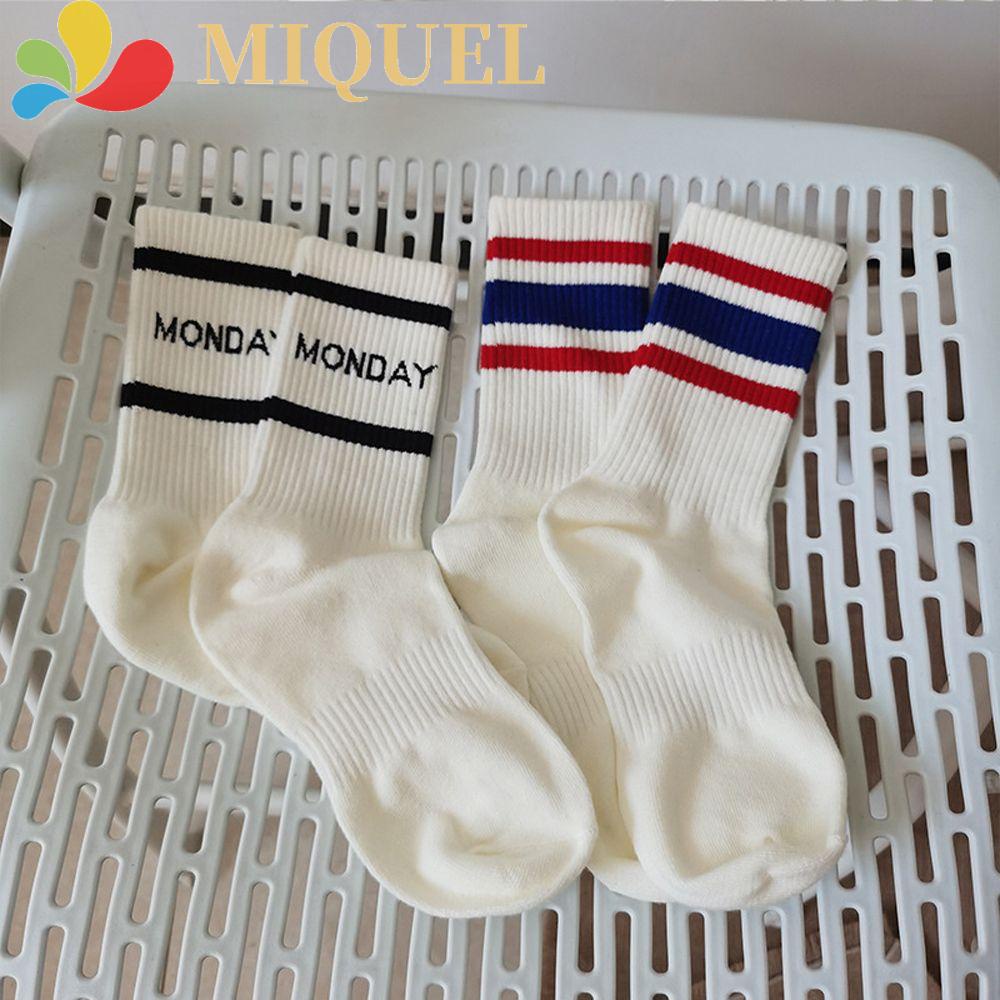 Vớ Kẻ Sọc Thoáng Khí Thoải Mái Phong Cách Harajuku Cho Cặp Đôi