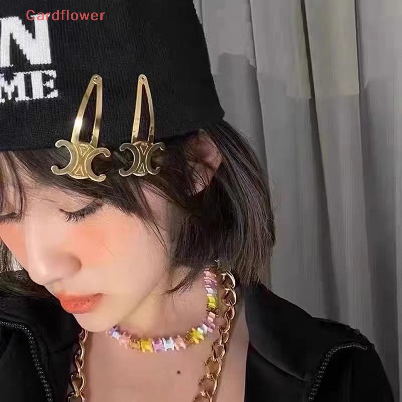 Kẹp Tóc Kim Loại 8cm Màu Vàng Thời Trang Dành Cho Nữ