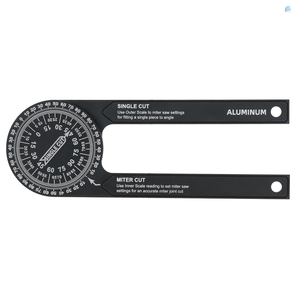 Cân Đọc Sách Bên Trong &amp; Ngoài Bằng Hợp Kim Nhôm Cho Thợ Mộc 7-inch Miter Saws Protractor 7-inch