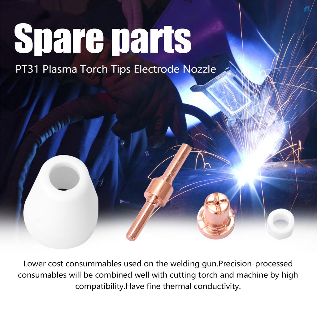 Bộ 65 Đầu Đèn Plasma PT31 40A Chuyên Dụng Cho Máy Cắt Plasma