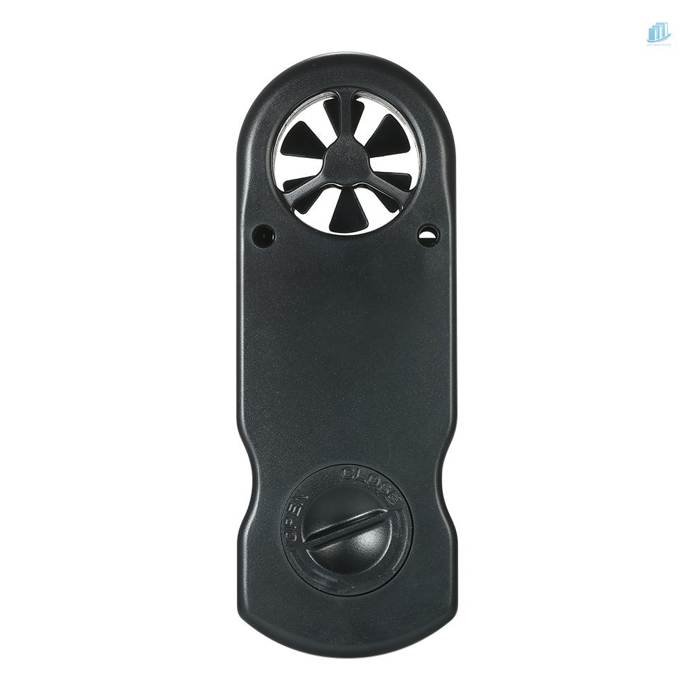 Đồng Hồ Đo Tốc Độ Gió / Nhiệt Độ / Độ Ẩm / Chỉ Số Nhiệt Độ Gió / Lạnh Chill / Điểm Sương Mù Cầm Tay 8 Trong 1 Có Màn Hình LCD Màu Đen