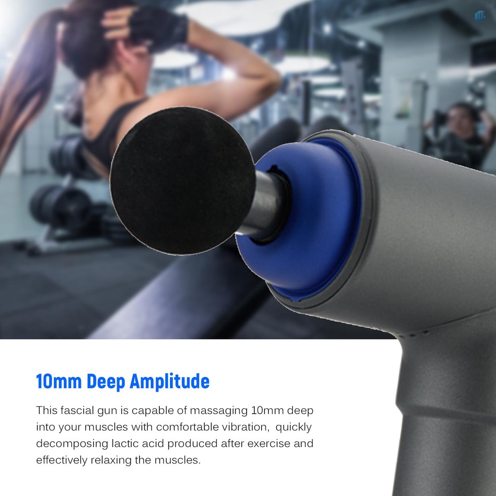 Máy Mát Xa Thư Giãn Cơ Bắp 4 Đầu Bằng Hợp Kim Nhôm Kèm 6 Đầu Mát Xa Tùy Chỉnh Tiện Dụng s2mwvn