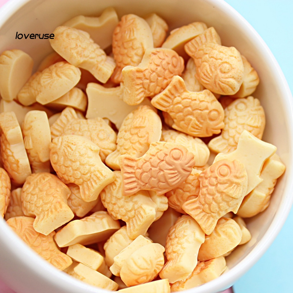 Set 10 Mô Hình Bánh Quy Và Cá Mini Trang Trí Nhà Búp Bê