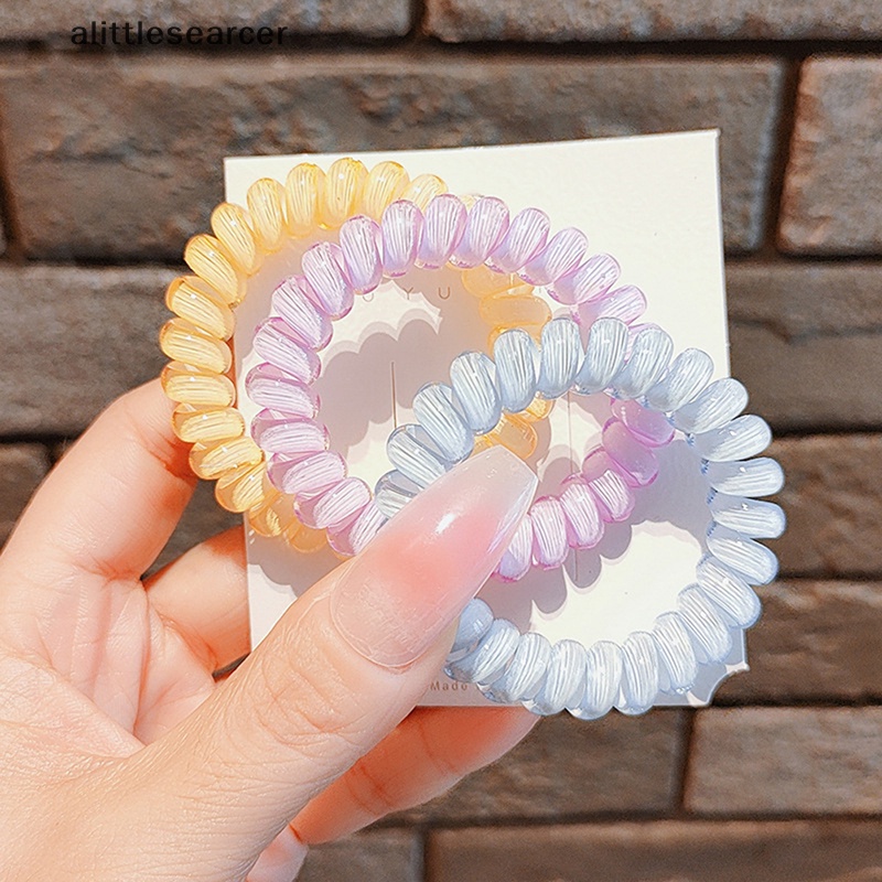 Dây Buộc Tóc Màu Thạch Trong Suốt Phong Cách Hàn Quốc Cho Nữ