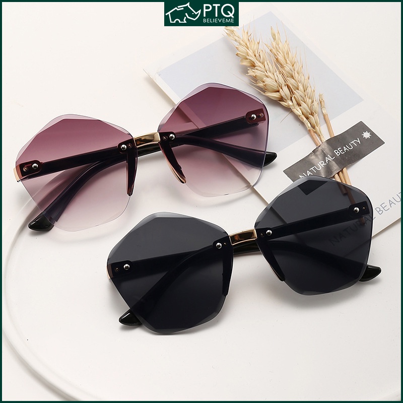 Mắt Kính Chống Nắng Không Gọng Màu Sắc Gradient Dành Cho Trẻ Em