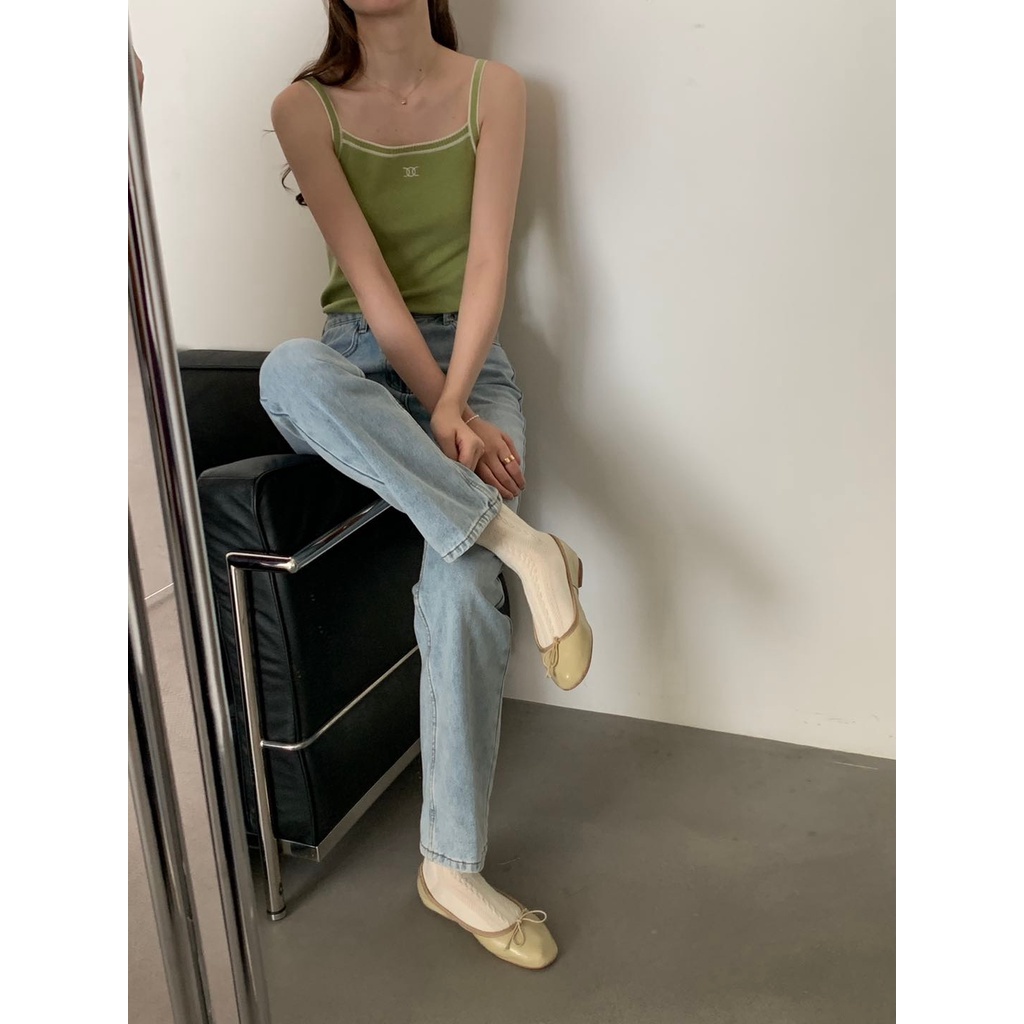 Áo hai dây nữ viền màu chữ XX MS1141