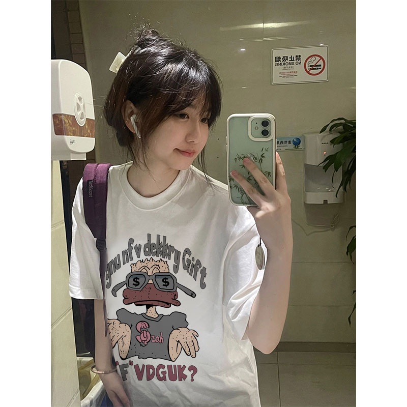 Áo Thun Unisex 100% Cotton Nguyên Chất Ngắn Tay Phong Cách Hàn Quốc Mới NRVP 2023