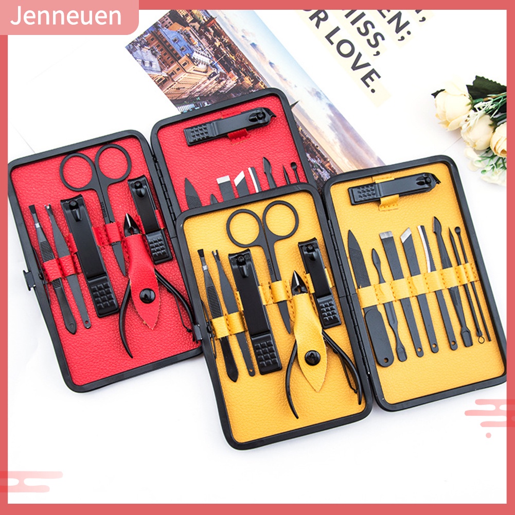 Bộ 15 Dụng Cụ Chăm Sóc Móng Tay Bằng Thép Không Gỉ