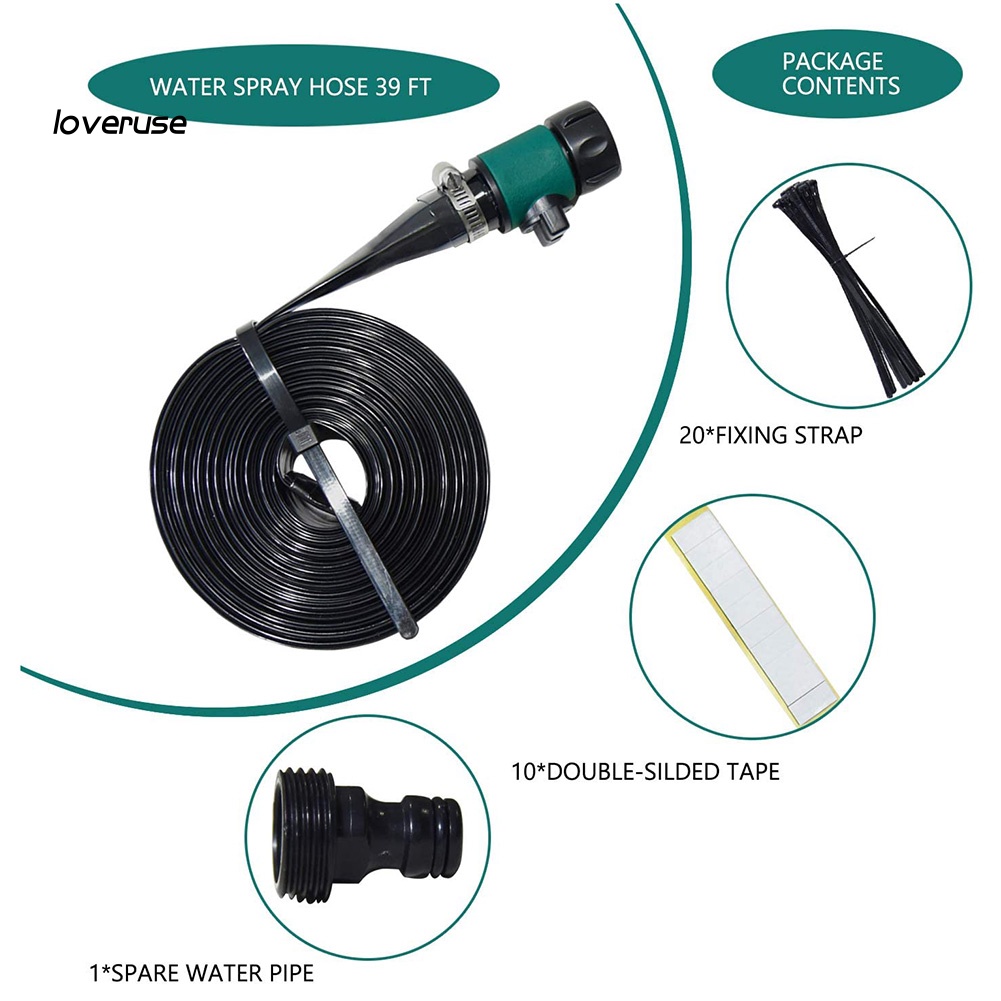 Bộ Vòi Phun Sương Làm Mát Ngoài Trời Cho Trẻ Em 8 / 10 / 12 / 15 / 20m