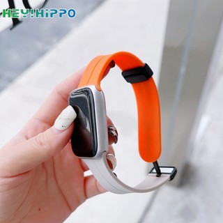 Dây Đeo Đồng Hồ Bằng silicone Khóa Nam Châm 49mm Cho iwatch ultra 8 se 7 6 5 4 3 45mm 41mm 44mm 40mm 42mm 38mm