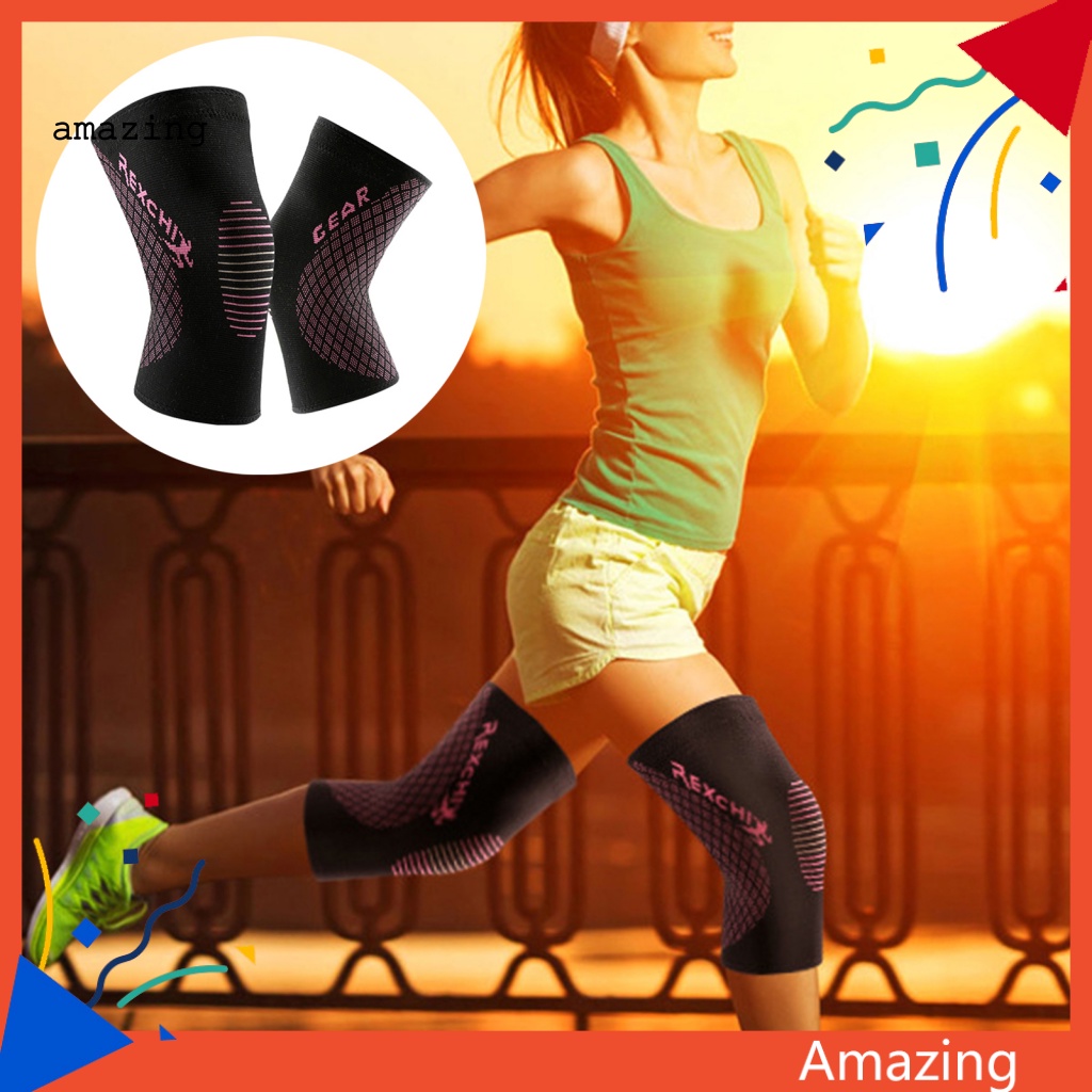 1 Cặp Găng Tay Nén Bảo Vệ Đầu Gối 2 Màu Tùy Chọn Dùng Trong Thể Thao