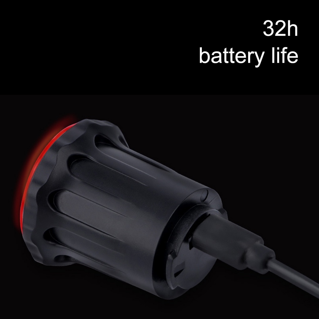 Đèn Gắn Đuôi Xe Đạp Sạc Cổng USB Chống Mài Mòn