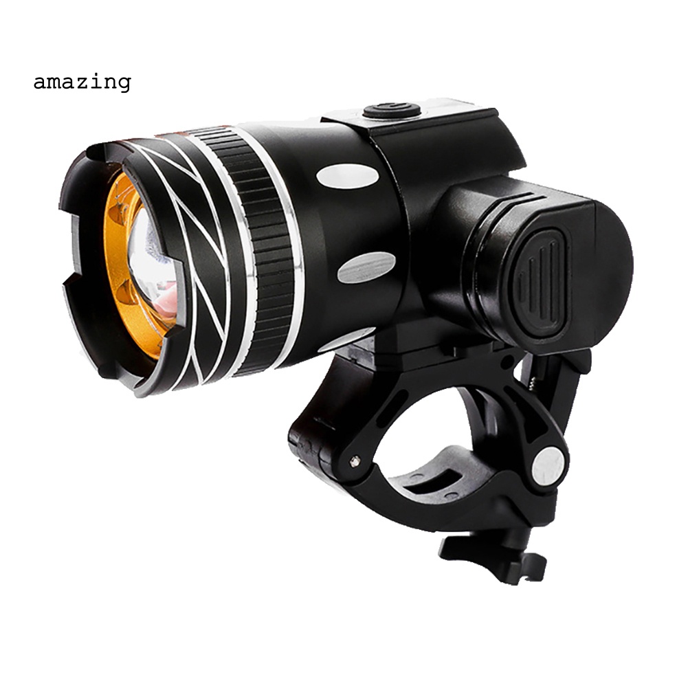 Bộ Đèn Pha LED USB Chống Nước Kèm Sạc Cho Xe Đạp