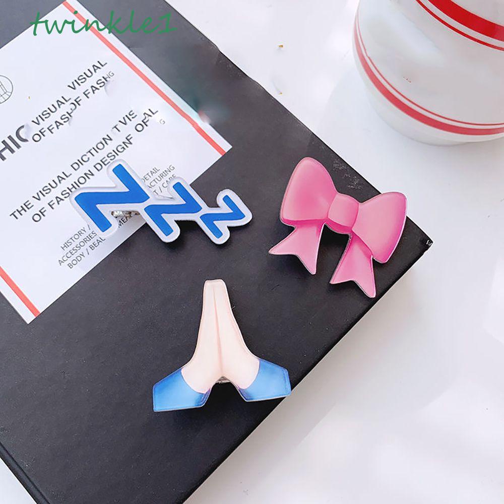 Kẹp Tóc Nơ Biểu Tượng Cảm Xúc Vui Nhộn Cho Nữ