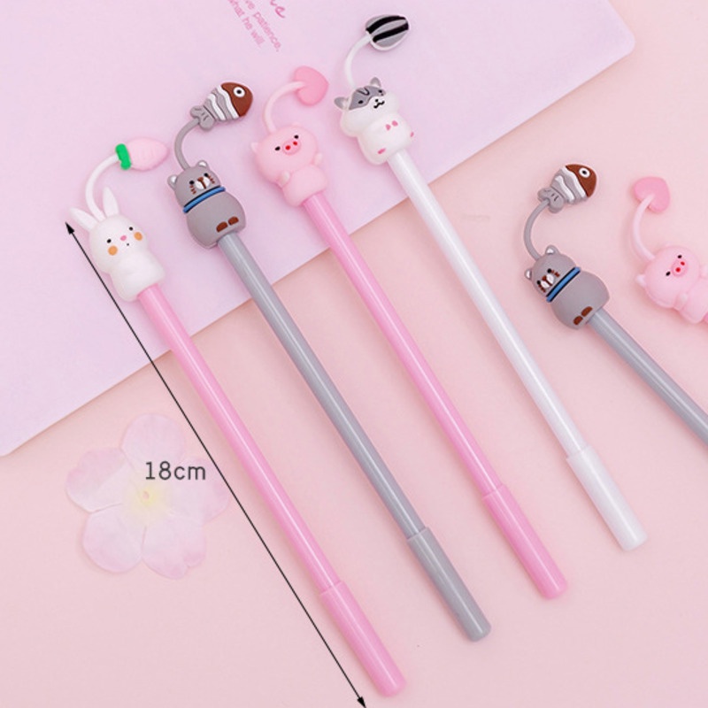 1 Bút Gel Hình Chuột Hamster / Heo Sáng Tạo