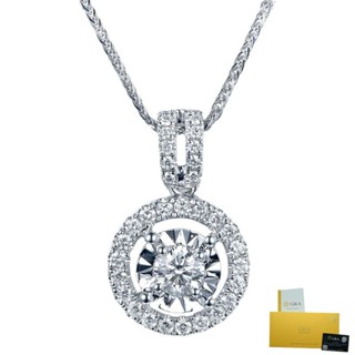  Vòng cổ Mặt Kim Cương Tròn 3 Karat Thời Trang 