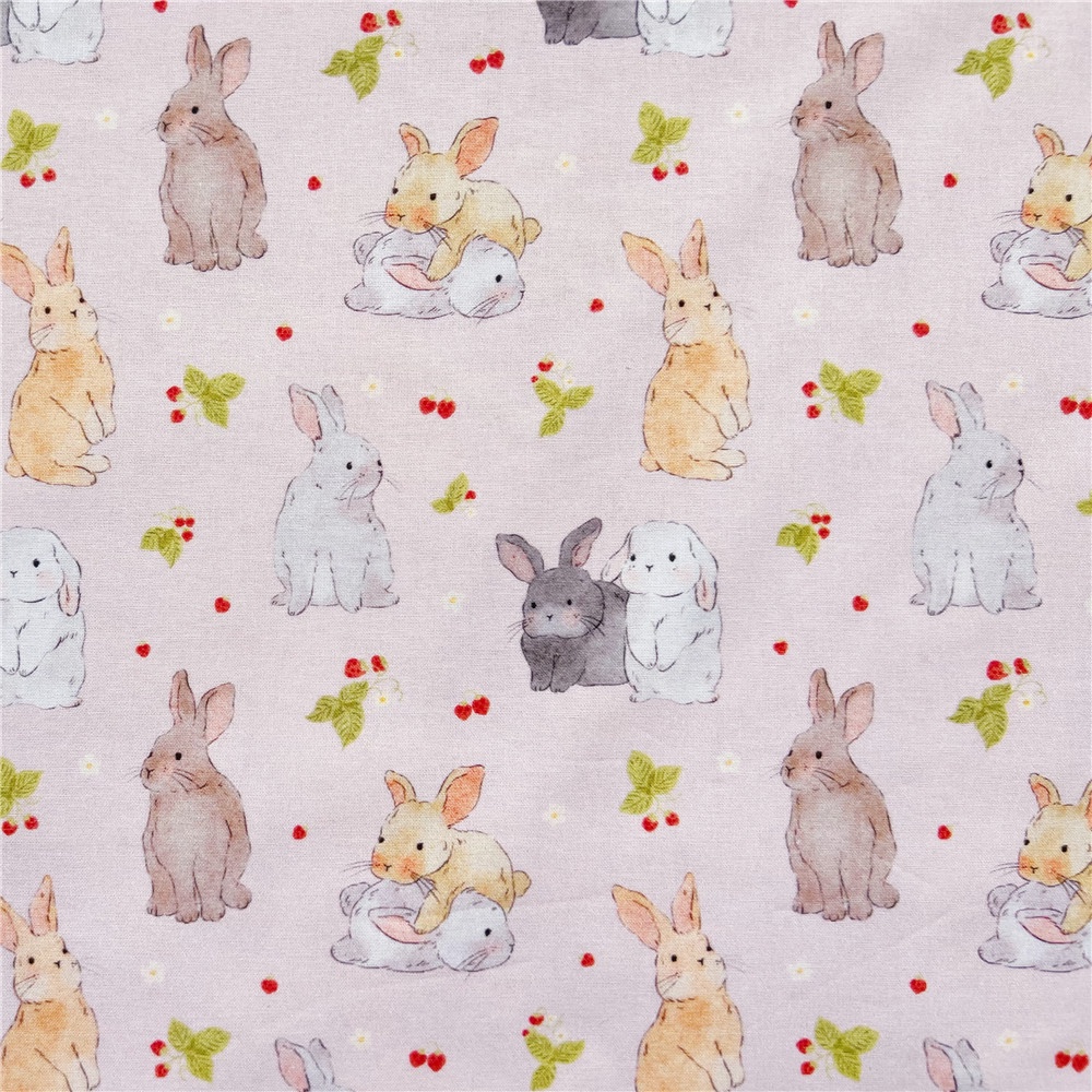 Vải Cotton Họa Tiết Chó Mèo Hoạt Hình Dùng May Vá Diy