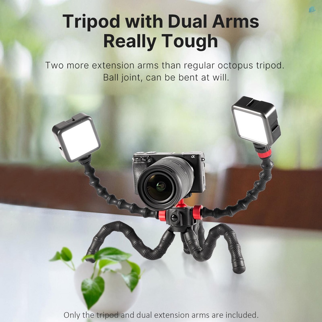 Giá Đỡ Ba Chân Ulanzi MT-52 Linh Hoạt Hình Bạch Tuộc Với Ốc Vít Mở Rộng 1 / 4 Inch Gắn Đế Máy Ảnh Xoay° Đầu Bi Xoay Chịu Tải 1kg 1kg Chuyên Dụng Cho Điện Thoại Thông Minh