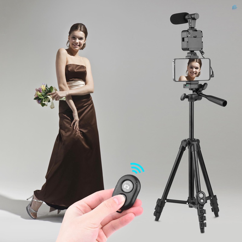 Bộ Giá Đỡ Điện Thoại Thông Minhwatchinone Có Thể Điều Chỉnh Chiều Cao Kèm Micro / Đèn LED / Video