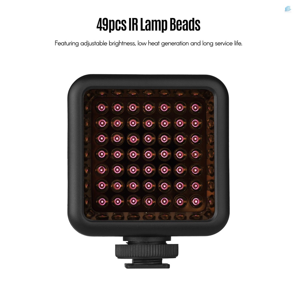 Đèn Hồng Ngoại Mini Andoer IR49S Mini IR Có Thể Sạc Lại Kèm 3 Giá Đỡ Cho Máy Quay Video Vlog