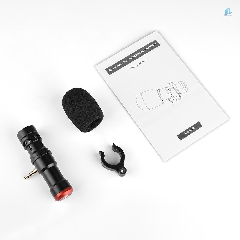 Micro Mini TRRS Giắc Cắm 3.5mm Chuyên Dụng Cho Điện Thoại Thông Minh Android Andoer MIC06