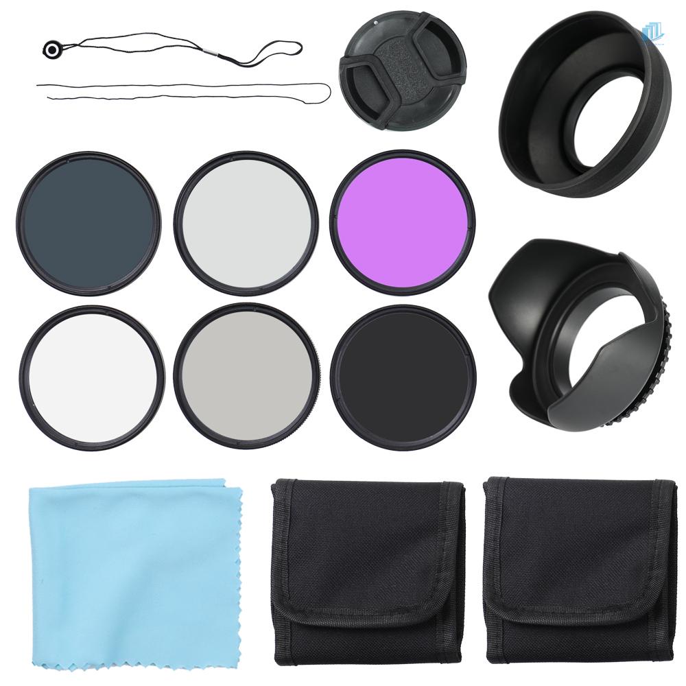 Bộ Kính Lọc UV CPL FLD Chuyên Nghiệp 58mm Cho Camera Thông Minh