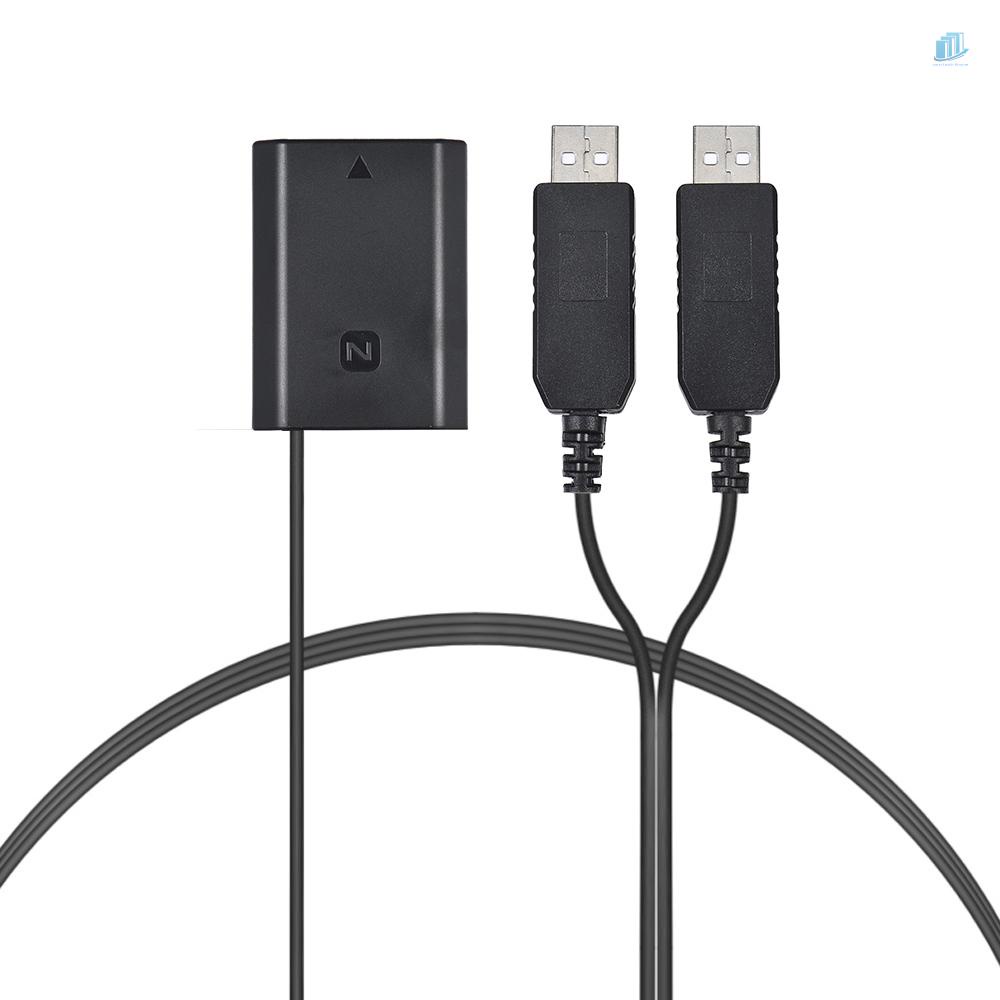 ANDOER Bộ Nối Pin Hai Cổng USB NP-FZ100 DC Cho A7III A9 A7Rii A7Sii