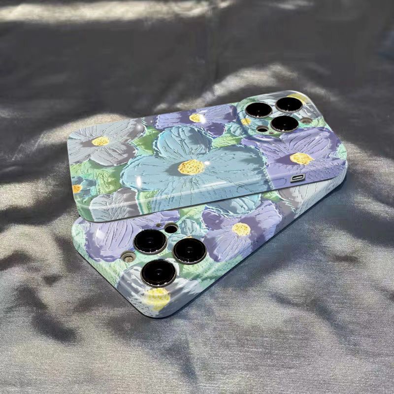 Ốp Điện Thoại Cứng Họa Tiết Tranh Sơn Dầu Sáng Tạo Cho Iphone 12 8pxsmax11 14pro 13 SB6G