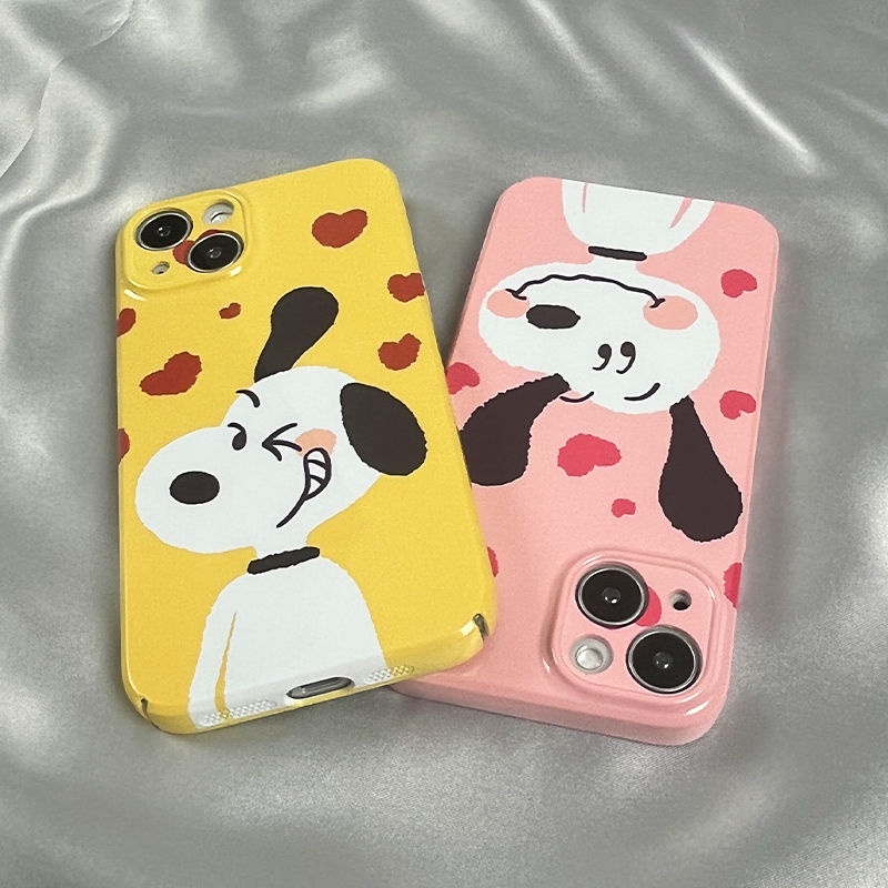 Ốp Điện Thoại Họa Tiết Hoạt Hình Snoopy Dễ Thương Cho iphone13pro11 14xs iPhone12 Love xr78 Q4CQ