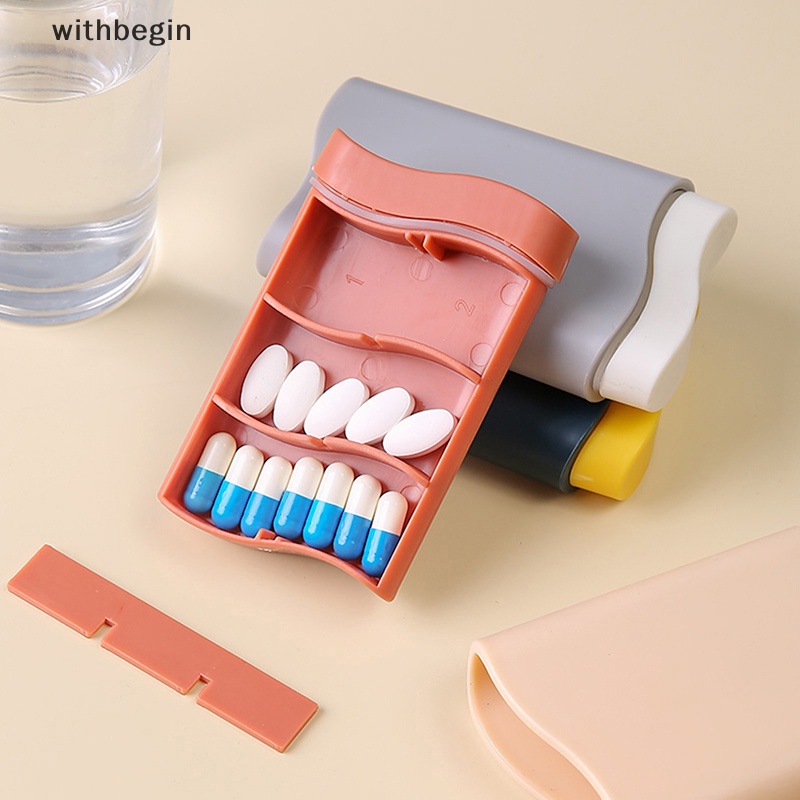 Hộp Đựng Thuốc 6 Ngăn Có Nắp Đậy Tiện Dụng Mang Theo Du Lịch