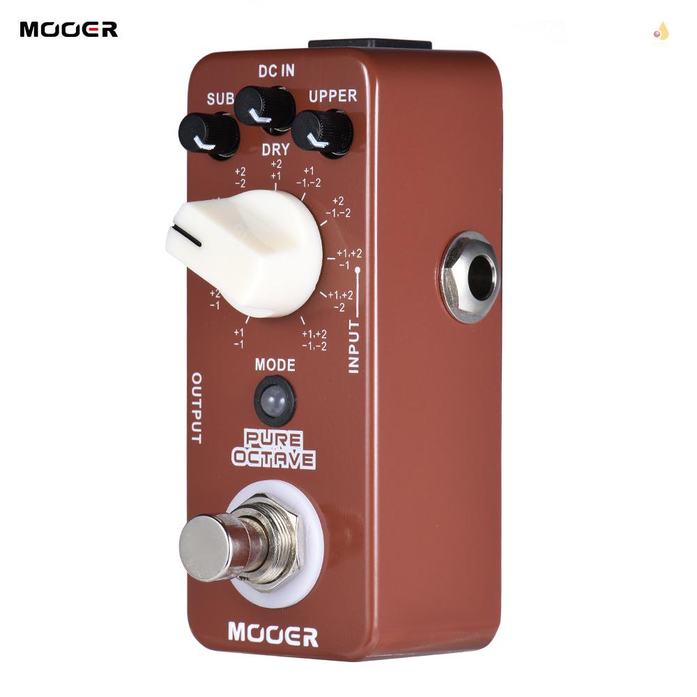 Bàn Đạp Hiệu Ứng Octave Mini 11 Chế Độ Octave Cho Đàn Guitar MOOER Ốp