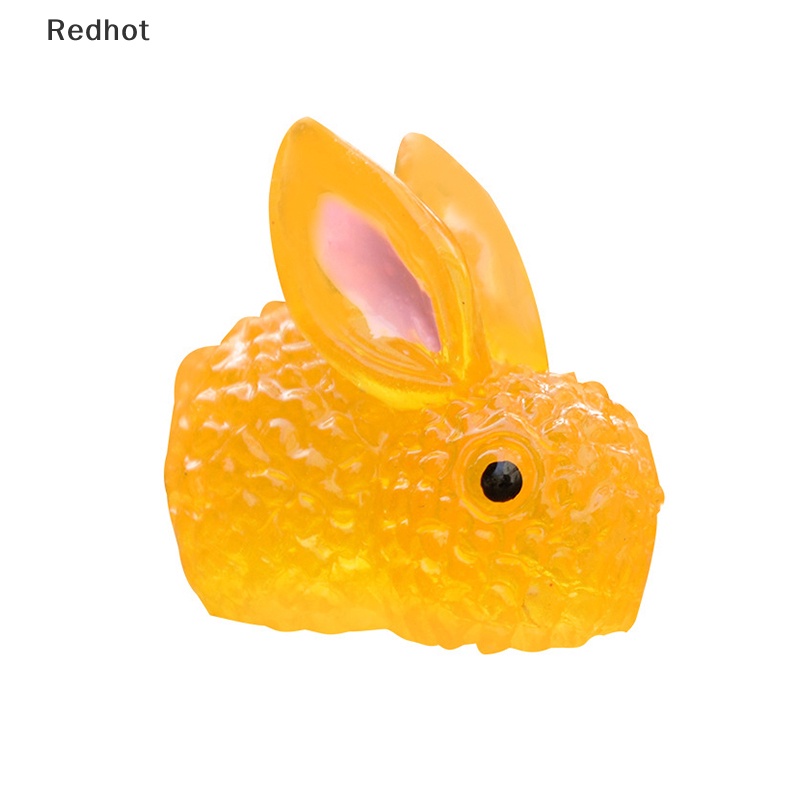 1 Mô Hình Thỏ Dạ Quang Mini Bằng Nhựa Resin Trang Trí Tiểu Cảnh