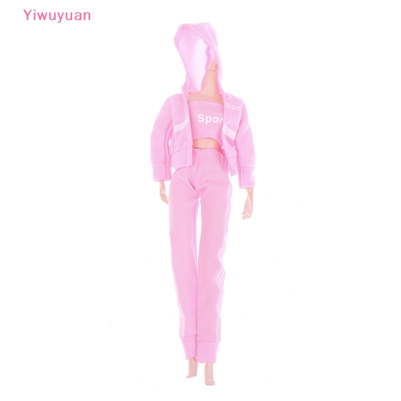 Bộ Trang Phục Thể Thao 3 Món Thời Trang Cho Búp Bê 1 / 6 30cm Mới