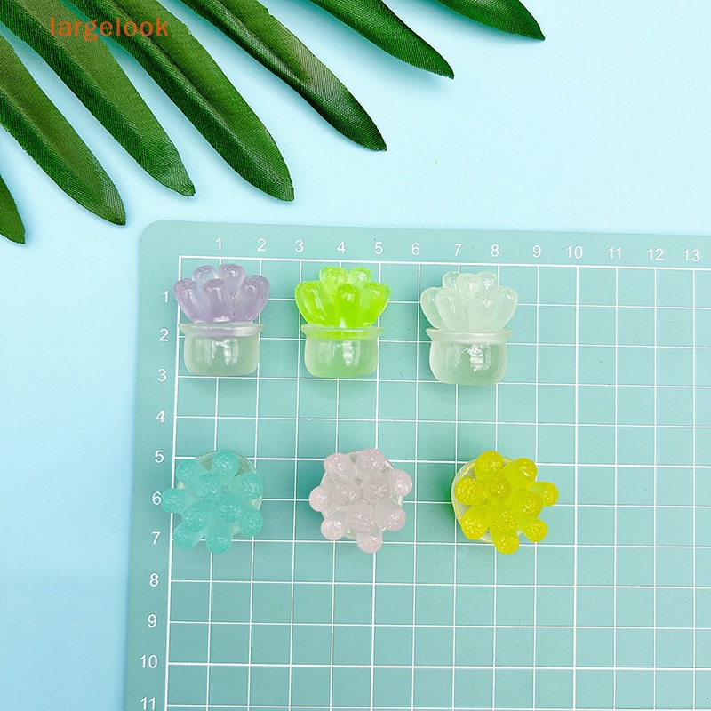 Bộ 2 Đèn Dạ Quang Mini Bằng Nhựa Resin Trang Trí Xe Hơi