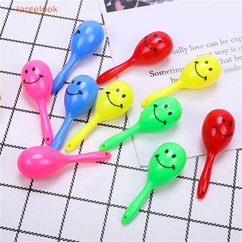 Bộ 5 Bóng Lục Lạc Hình Mặt Cười Hoạt Hình Nhiều Màu Sắc Vui Nhộn Cho Bé