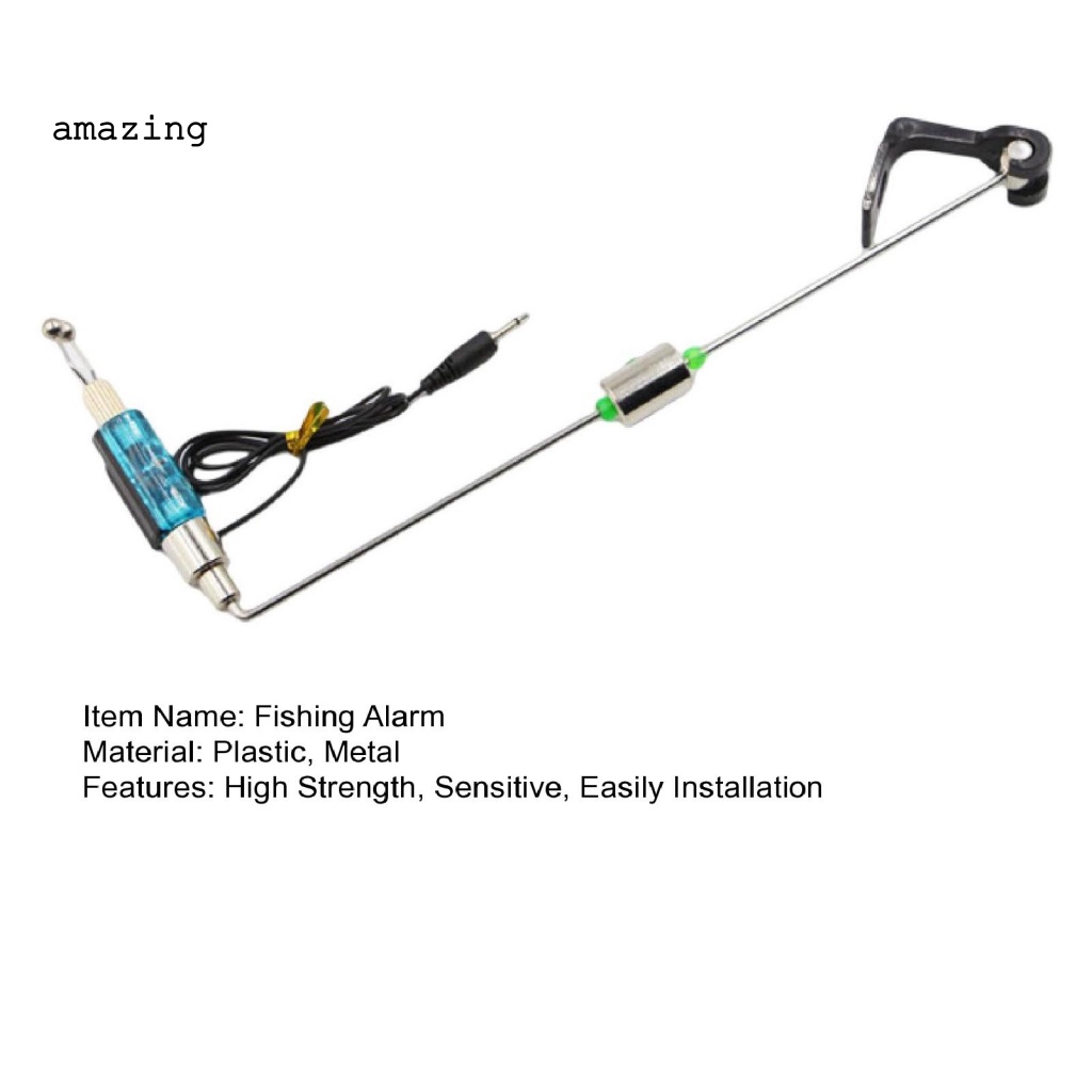 Chuông Báo Cá Cắn Câu Bằng Kim Loại Có Đèn LED Độ Nhạy Cao Chống Thấm Nước