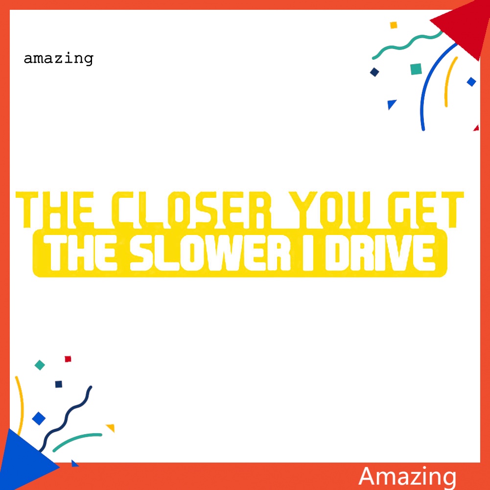 Miếng Dán Phản Quang Họa Tiết Chữ Vui Nhộn Trang Trí Thân Xe Hơi / Xe Tải