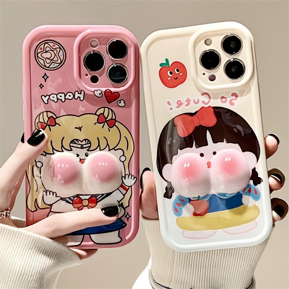 Ốp Điện Thoại TPU Silicon Mềm Chống Sốc Hình Công Chúa Ass 3D Cho IPhone 14 Pro Max 13 12 11 Pro Max