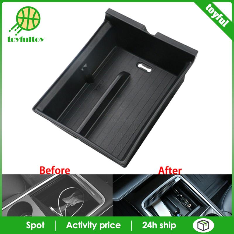 Khay Đựng Đồ Dùng Gắn Bảng Điều Khiển Trung Tâm Xe Hơi Tesla Y Tiện Dụng