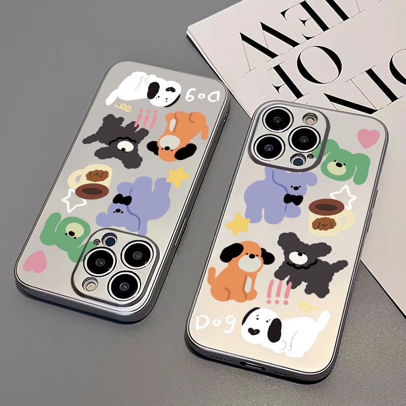 Ốp Điện Thoại TPU Mềm Trong Suốt Mạ Màu Bạc Cho IPhone 14 13 12 11 Pro Max 8 7 Plus X XR XS SE 2020