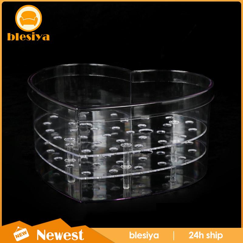 Hộp Đựng Hoa Bằng Acrylic Có Nắp Đậy Dùng Làm Đạo Cụ Chụp Ảnh Phù Dâu