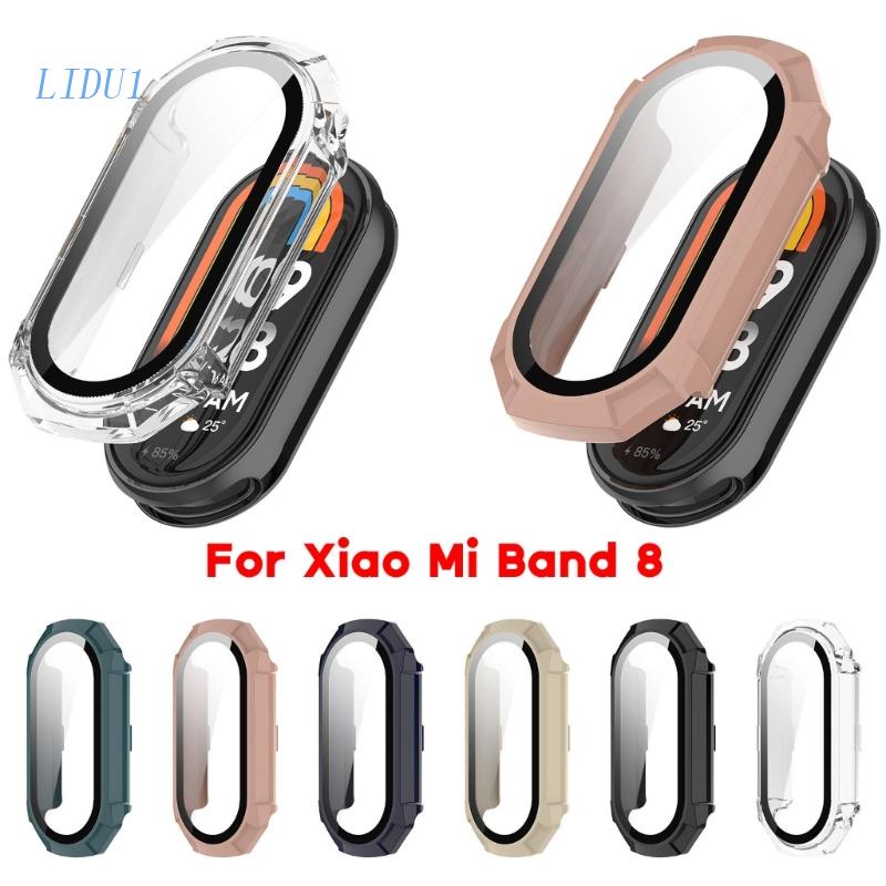 Ốp Lưng Kính Cường Lực Chống Bụi &amp; Va Đập LIDU1 Cho Mi-Band 8
