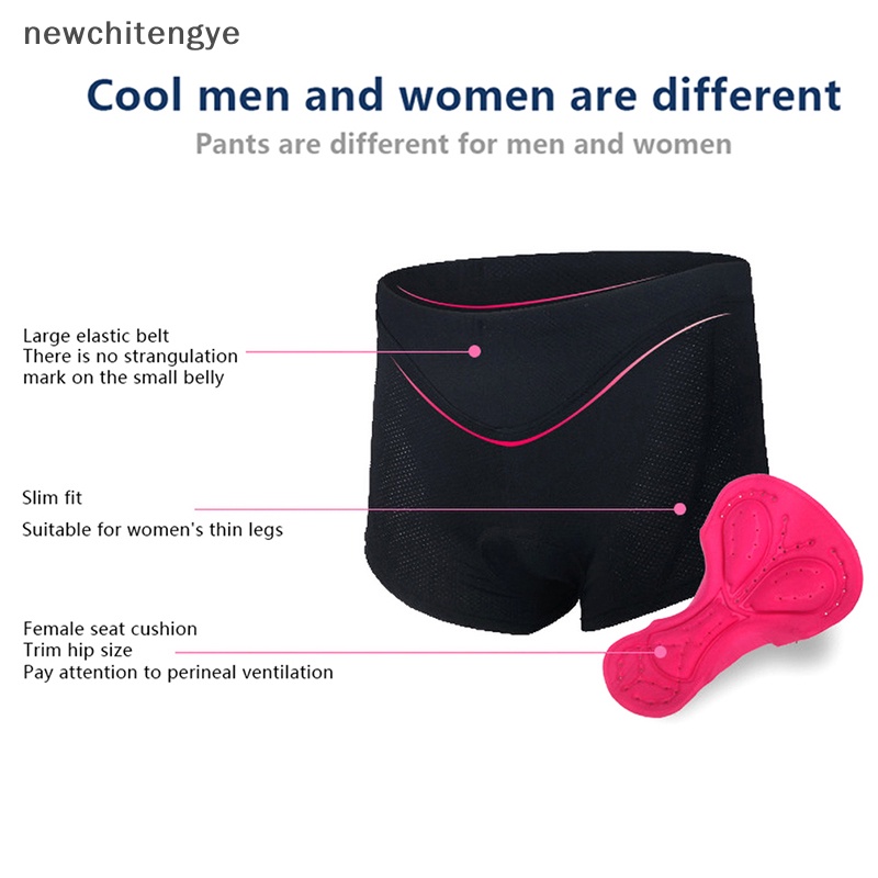 Quần Short Đạp Xe Có Đệm Thoáng Khí Chống Sốc Màu Hồng Cho Nữ