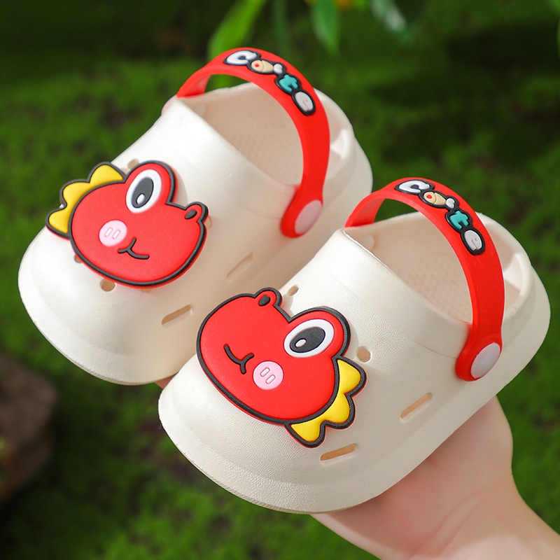 Dép Đi Trong Nhà Đế Mềm Chống Trượt Họa Tiết Hoạt Hình Dễ Thương Cho Bé