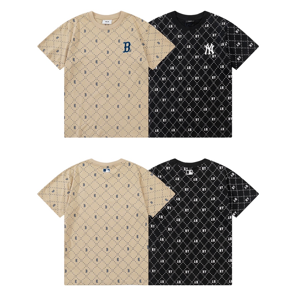 ❤ Áo Thun Cotton Ngắn Tay Thêu MLB NY Thời Trang Cao Cấp