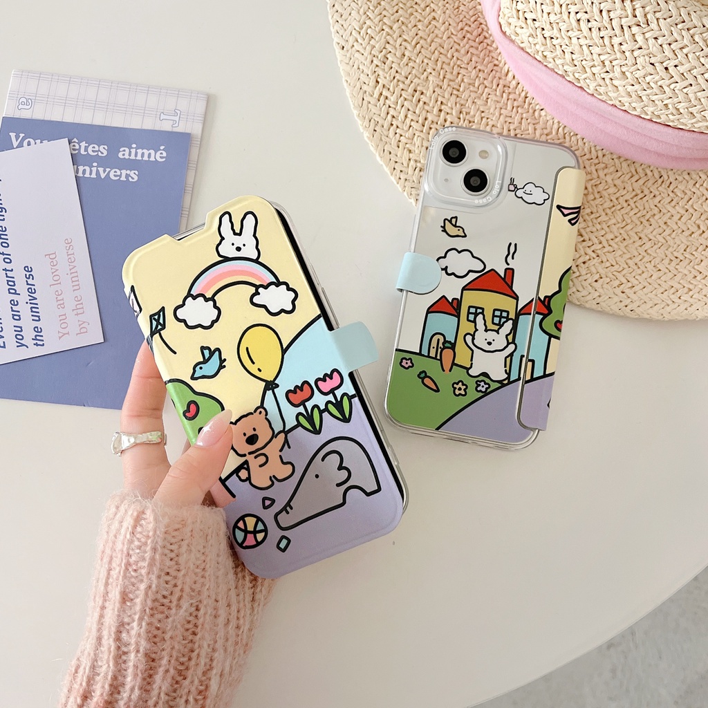 Ốp Điện Thoại Silicon tpu Mềm Trong Suốt Họa Tiết Hoạt Hình Chống Sốc Cho iPhone 14 13 12 11 PRO MAX