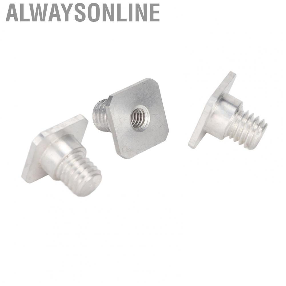 Alwaysonline 3PCS 1/4in Female to 3/8in Male Screw Convert Adapter Quick Release for SLR  Tripod